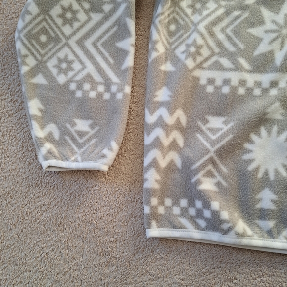 Simons I.Five Fleece Pullover Mens Small Cream Beige Snap Front Fleece Top NWT - Picture 7 of 13